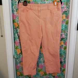 LOFT/Ann Taylor Peach Crop Pants